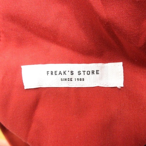 フリークスストア FREAKS STORE テーパードパンツ スラックス S 朱色 オレンジ /AU レディース_画像5