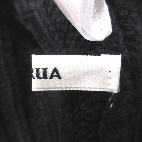 ムルーア MURUA ニット セーター ハイネック バックリボン 長袖 F 黒 ブラック /MS レディース_画像6