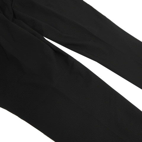 ジュンハシモト junhashimoto パンツ スラックス スリム 裾ダブル ストレッチ 日本製 ブラック 黒 2 メンズ_画像8
