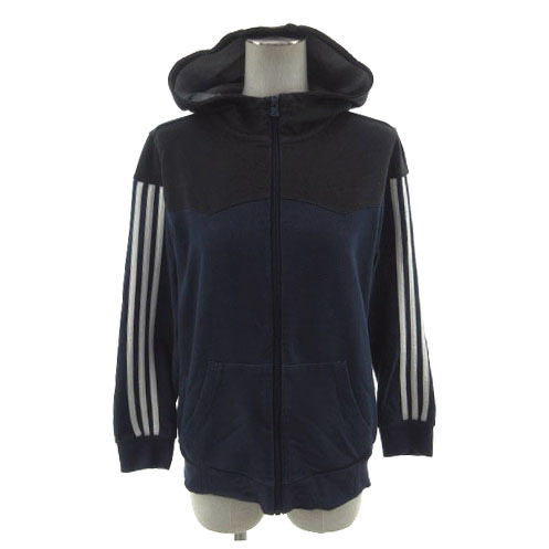  Adidas Neo adidas neo Parker Logo embroidery long sleeve Zip up 3ps.@ line cotton . color scheme bai color navy navy blue black white M