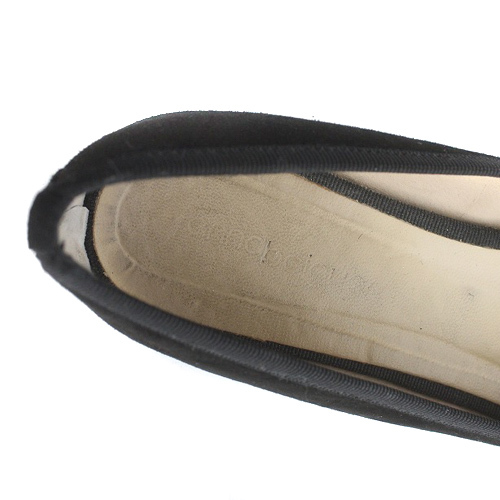  Anna baigelaANNA BAIGUERA мех плоская обувь замша 39 25.5-26cm чёрный черный /SR24 женский 
