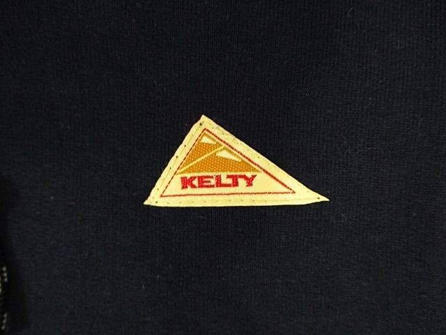 ケルティ KELTY ワンポイント ロゴ プルオーバー パーカー 裏起毛 ネイビー 紺 SIZE M メンズ_画像3