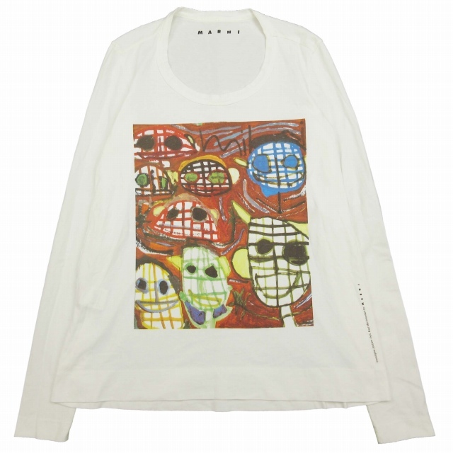再入荷】 アート MARNI マルニ 14AW プリント ホワイト 白 38