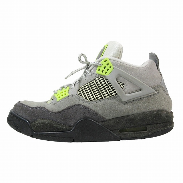 ナイキ NIKE AIR JORDAN 4 RETRO SE エアジョーダン 4 レトロ シーズナルエディション スニーカー シューズ 27.5 COOL GREY VOLT-WOLF GREY_画像1