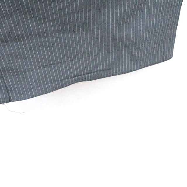 マカフィー MACPHEE トゥモローランド パンツ ストレート ストライプ ロング 薄手 40 チャコールグレー /TT9 レディース_画像6