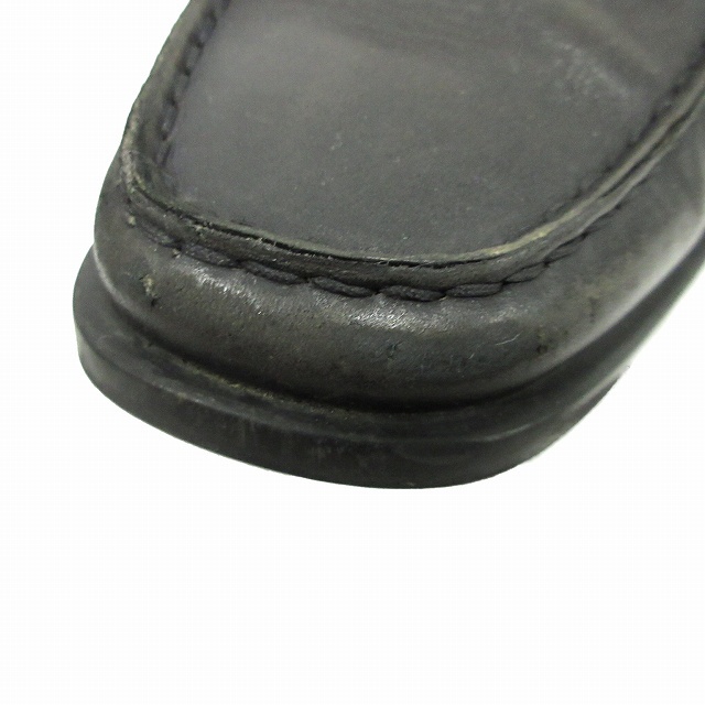 トッズ TOD'S レザー ドライビング シューズ 靴 オペラシューズ ローファー モカシン ロゴ 7.5 26.5cm 黒 ブラック メンズ_画像5