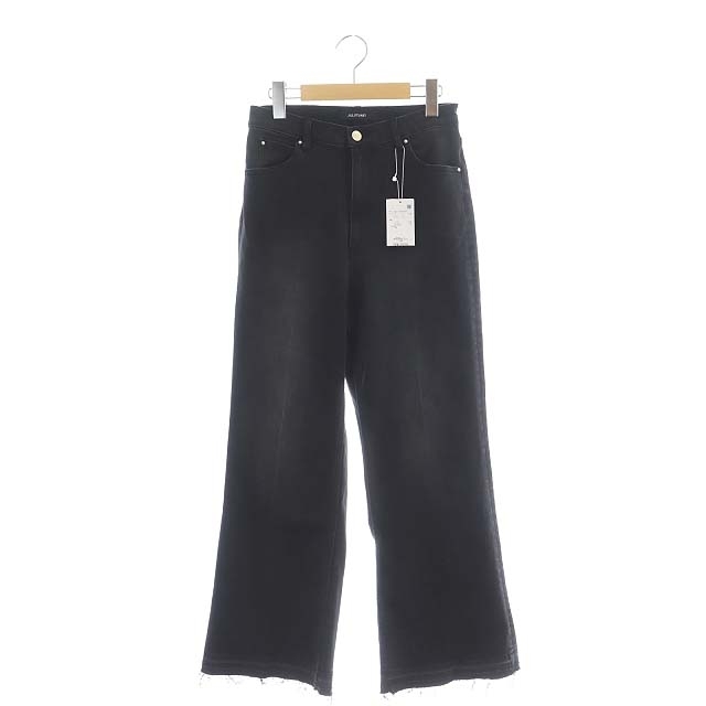訳あり ブラック 黒 2 ジーンズ ハイウエストフレアデニムパンツ 23AW