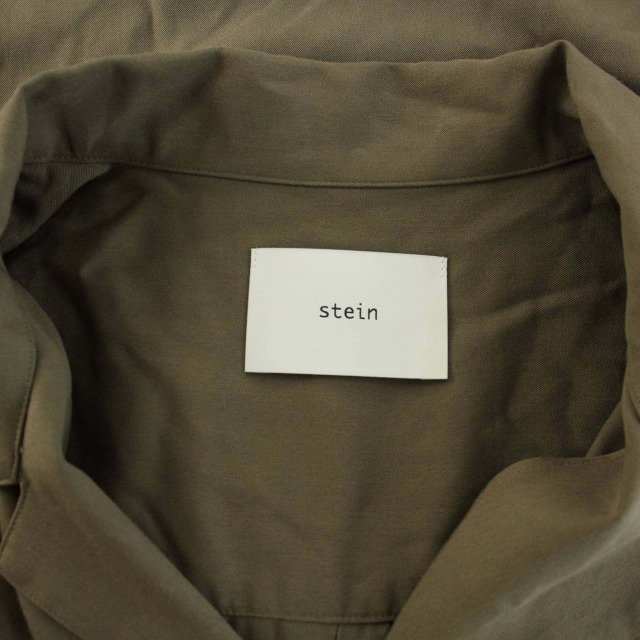 シュタイン stein OVERSIZED OPEN COLLAR SS SHIRT シャツ ビッグシルエット オーバーサイズ ST.384-1 半袖 S カーキ /DK メンズ_画像7