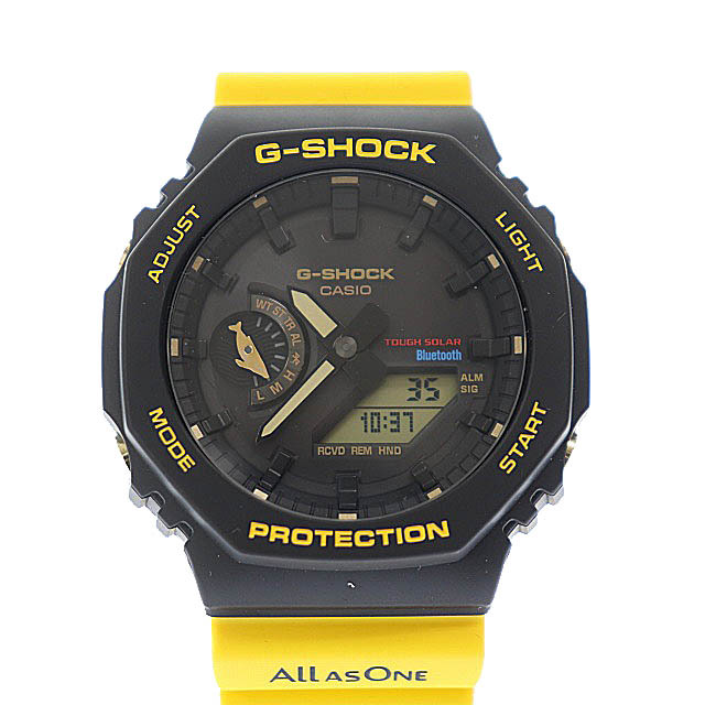 ジーショック G-SHOCK アイサーチジャパン イルカクジラ イルクジ コラボ Bluetooth搭載 タフソーラー デジタル ウォッチ 腕時計 GA-B2100K