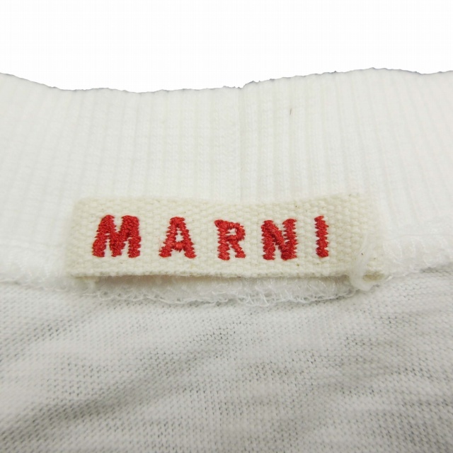 美品 13AW マルニ MARNI ボタニカル フラワー プリント スイッチング Tシャツ 半袖 花柄 切替 クルーネック プルオーバー カットソー 38_画像6