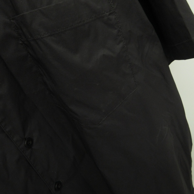 カラー kolor BEACON ビーコン 23SS シャツ ポロシャツ 襟リブ切替 ナイロンタフタ 23SBM-B02134 半袖 ブラック 1 約S～M相当 1016 メンズ_画像4