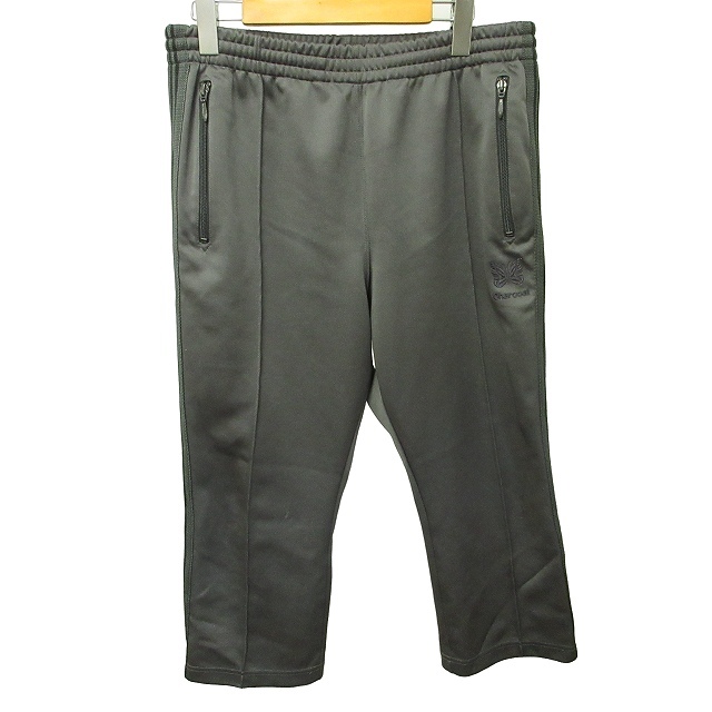 ニードルス ニードルズ Needles ×Charcoal別注 Track Pant パンツ クロップドパンツ イージーパンツ パピヨン刺? チャコールグレー M