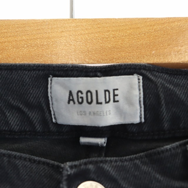 エーゴールドイー AGOLDE カットオフデニム パンツ ジーンズ スキニー 26 ダークグレー /MI ■OS ■SH レディース_画像3