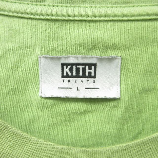 キスニューヨークシティ KITH NYC TREATS Tシャツ カットソー 半袖 緑系 グリーン L 1015 メンズ_画像3
