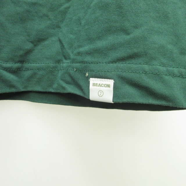 カラー kolor BEACON ビーコン 23SS 23SBM-T05233 ヘビー天竺Tシャツ カットソー 半袖 緑 グリーン 2 約M 1016 メンズ_画像7