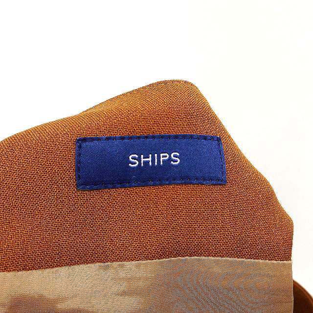  Ships SHIPS узкая юбка длинный mi утечка длина одноцветный простой украшение кнопка шерсть .38 Brown чай /HT34 женский 