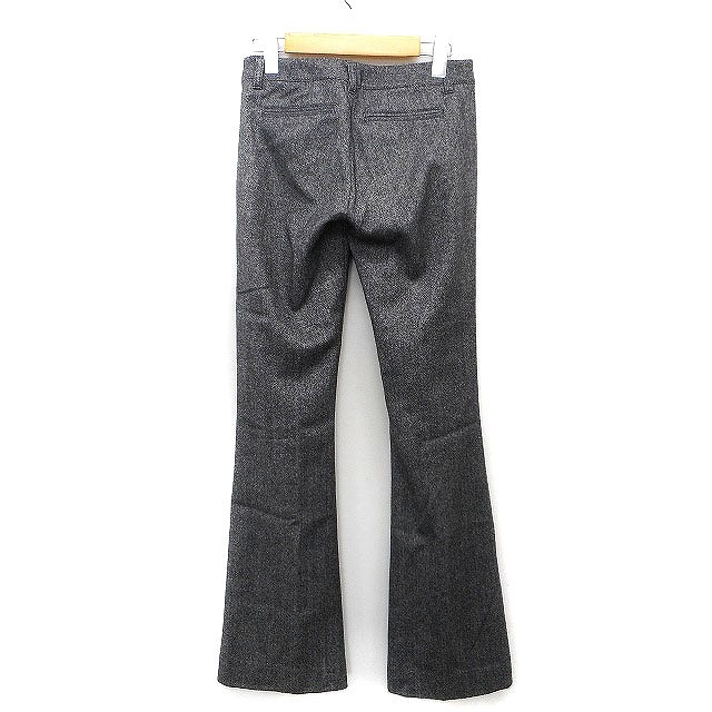  Manics manics flare pants boots cut Rollei z herringbone pattern wool wool cashmere .1 gray ash /HT1 lady's 