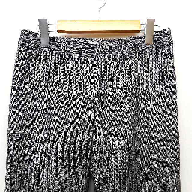  Manics manics flare pants boots cut Rollei z herringbone pattern wool wool cashmere .1 gray ash /HT1 lady's 