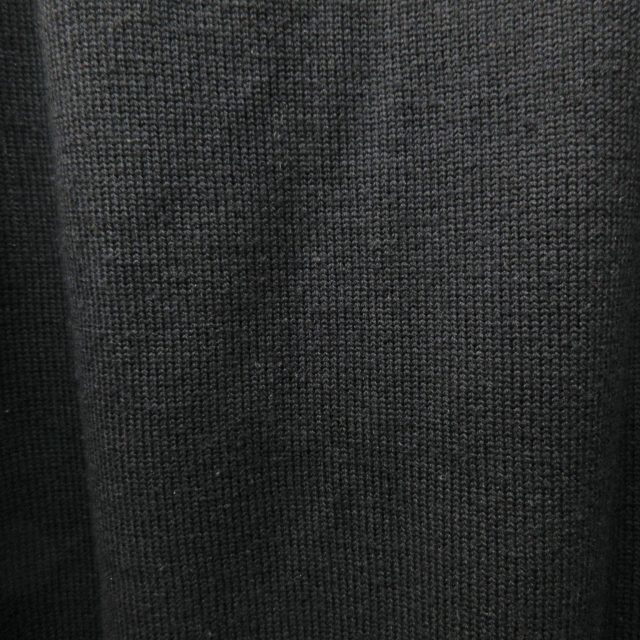バーバリーブラックレーベル BURBERRY BLACK LABEL セーター ニット ウール ハイネック ロゴ 刺繍 紺 ネイビー 4 約XL 1020 レディース_画像8