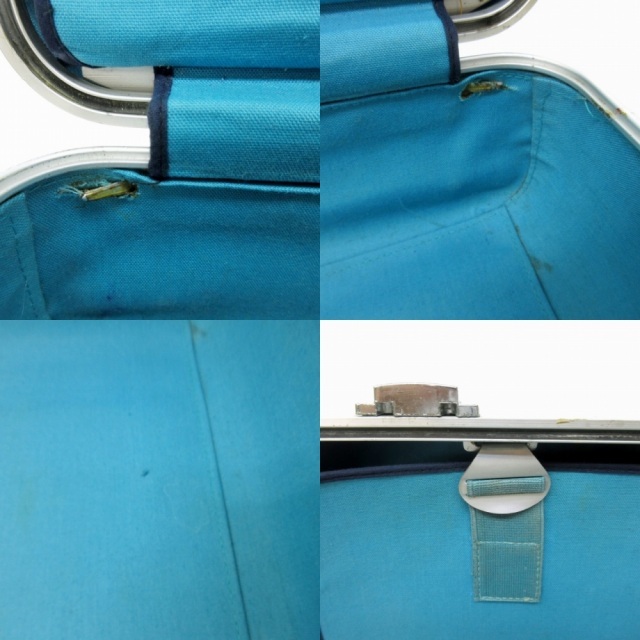  Zero Halliburton ZERO HALLIBURTON suitcase duralumin dial lock blue is li travel business silver color 1023 men's 