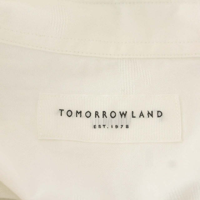 トゥモローランド TOMORROWLAND シャツ 半袖 S 白 ホワイト /☆G メンズ_画像3
