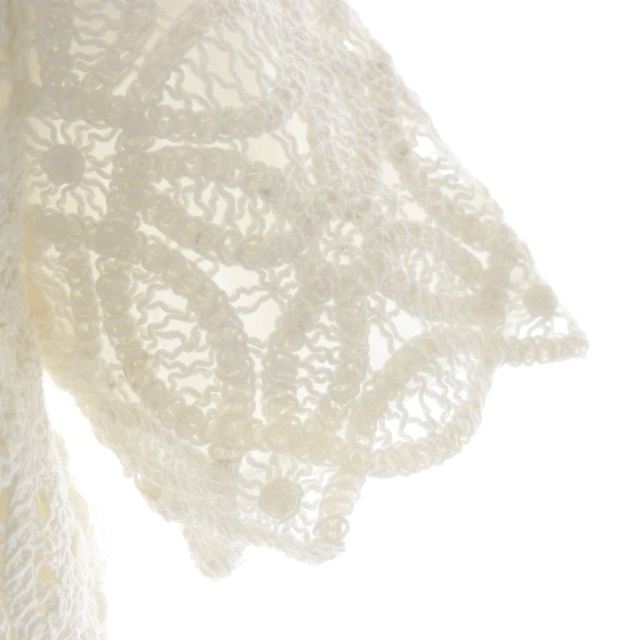 ダーマコレクション dama collection ニットレースワンピース ロング 半袖 9 白 ホワイト /HK ■OS レディース_画像7