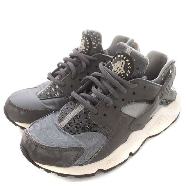 ナイキ NIKE AIR HUARACHE RUN PRINT エアハラチ 725076-005 スニーカー US6.5 23.5cm グレー_画像1