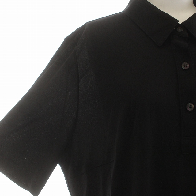 バーバリー ロンドン BURBERRY LONDON ポロシャツ 薄手 半袖 F 黒 ブラック /AQ ■GY18 レディース_画像5