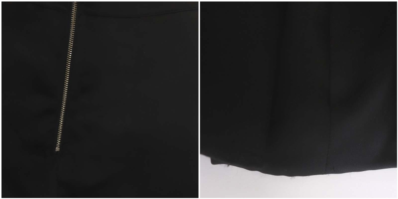 エリザベッタフランキ ELISABETTA FRANCHI フレアスカート ミニ 38 黒 ブラック /HK ■OS レディース_画像9