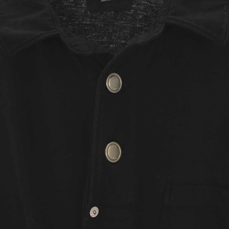 シーピーカンパニー C.P.COMPANY ポロシャツ コットン 半袖 L 黒 ブラック /YM メンズ_画像3