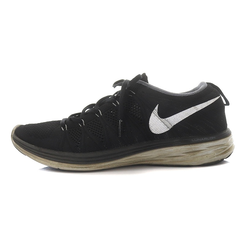 ナイキ NIKE FLYKNIT LUNAR2 フライニット ルナ スニーカー US9.5 27.5cm 黒 ブラック 620465-011 /WM メンズ_画像1