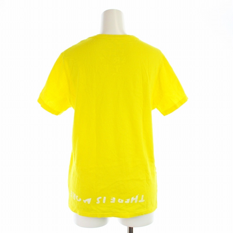 メゾンマルジェラ Maison Margiela エイズT Tシャツ カットソー 半袖 Vネック ロゴ プリント S 黄 イエロー 31GC899_画像3