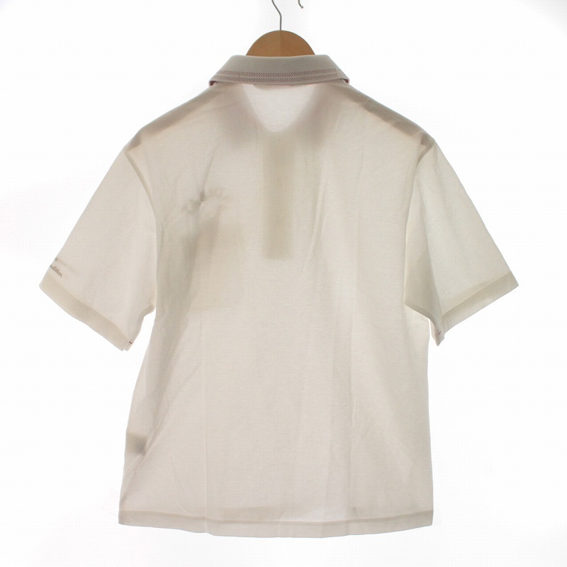 アダバット adabat ポロシャツ 半袖 刺繍 白 ホワイト /IR ■GY01 メンズ_画像2