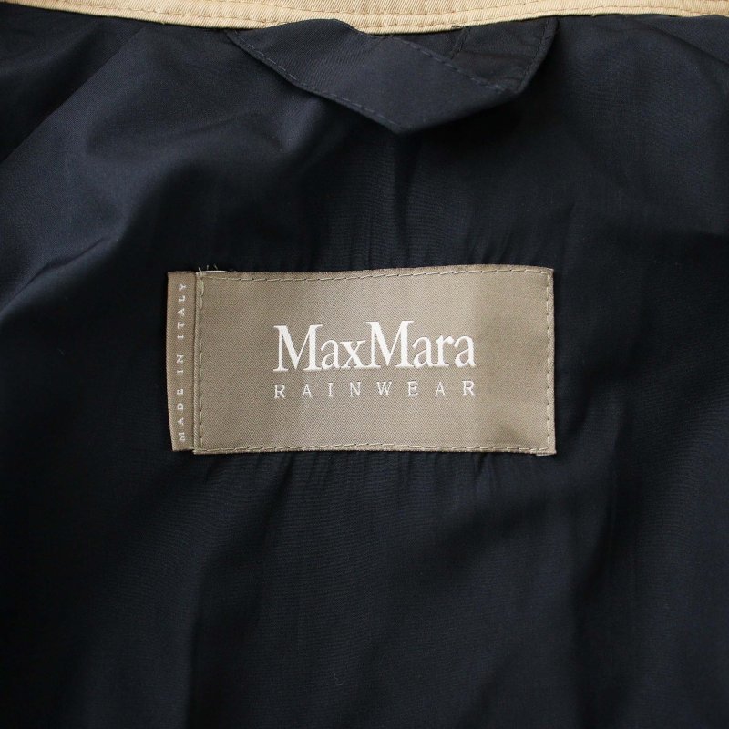 マックスマーラ MAX MARA RAINWAR トレンチコート ロング ベルト 36 S ベージュ /TR3 レディース_画像7