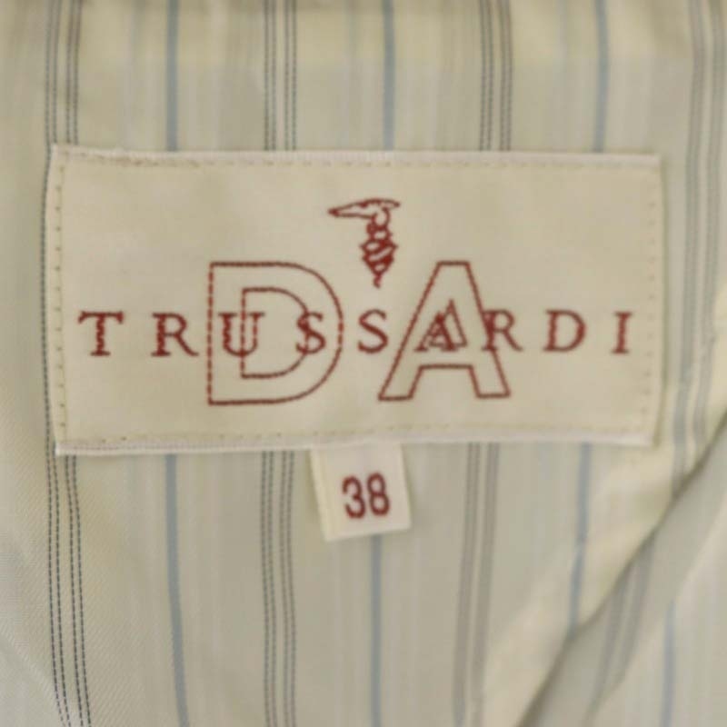 トラサルディ TRUSSARDI DA テーラードジャケット ステッチ 38 紺 ネイビー /MI ■OS レディース_画像3