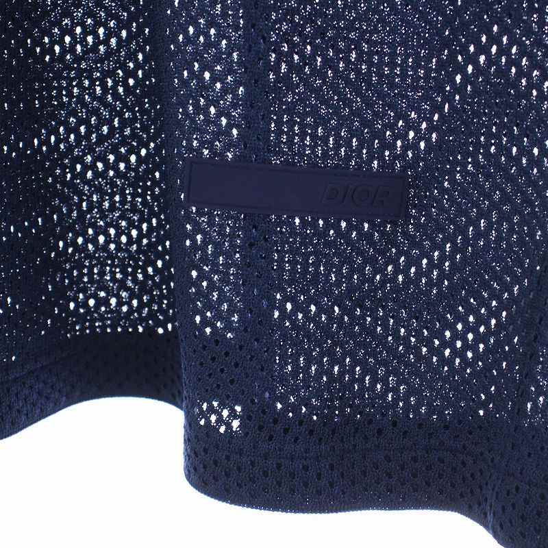ディオールオム Dior HOMME メッシュ Tシャツ カットソー 半袖 クルーネック M 青 ブルー /KH メンズ