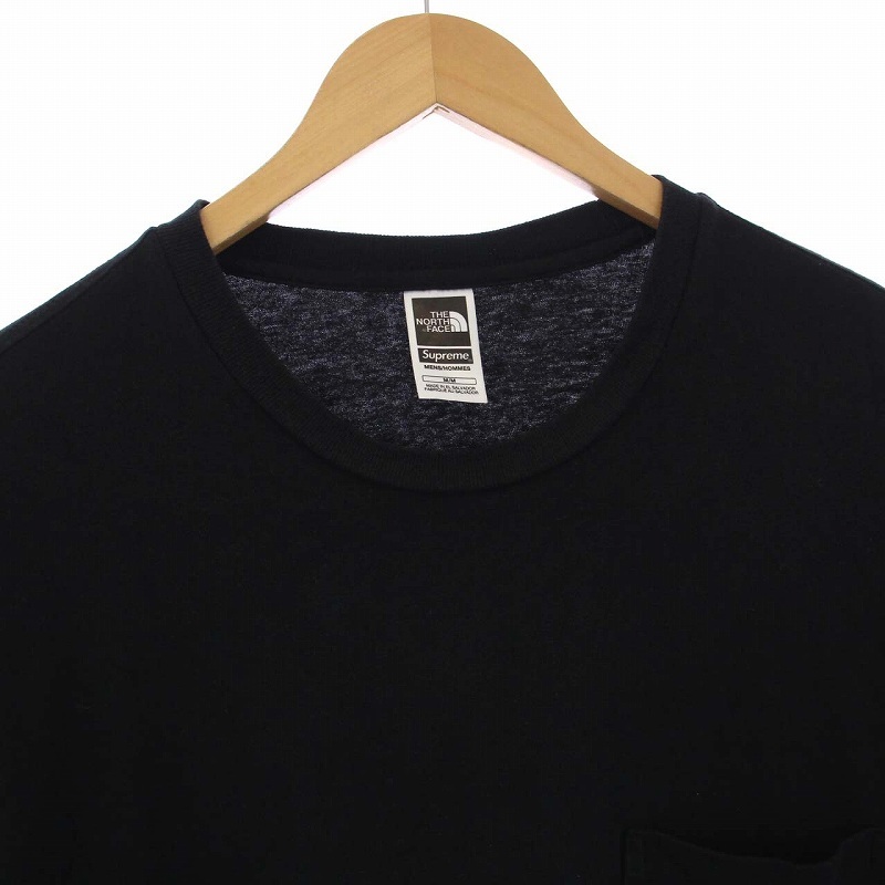 THE NORTH FACE supreme 23SS Printed Pocket Tee プリンテッドポケット Tシャツ カットソー 半袖 ロゴ M 黒 ブラック NT0239Iの画像4