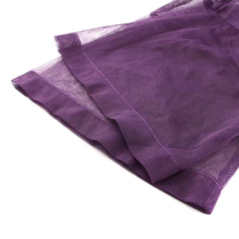  Ray Beams Ray Beamschu-rusia- half sleeve T-shirt cut and sewn short sleeves crew neck see-through F purple 63-04-0350-101