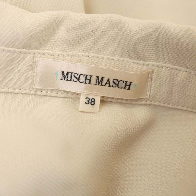 ミッシュマッシュ MISCH MASCH ジャケット ベルト付き 薄手 38 ベージュ /HK ■OS レディース_画像3