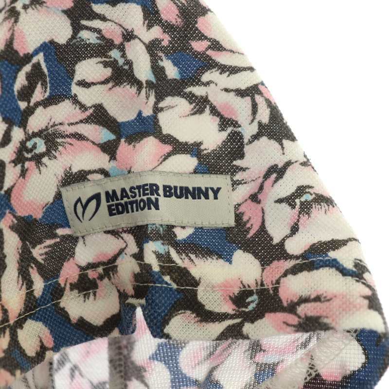 マスターバニー MASTER BUNNY EDITION 花柄ポロシャツ 半袖 コットン混 1 ピンク 白 青 茶 /NR ■OS レディース_画像6