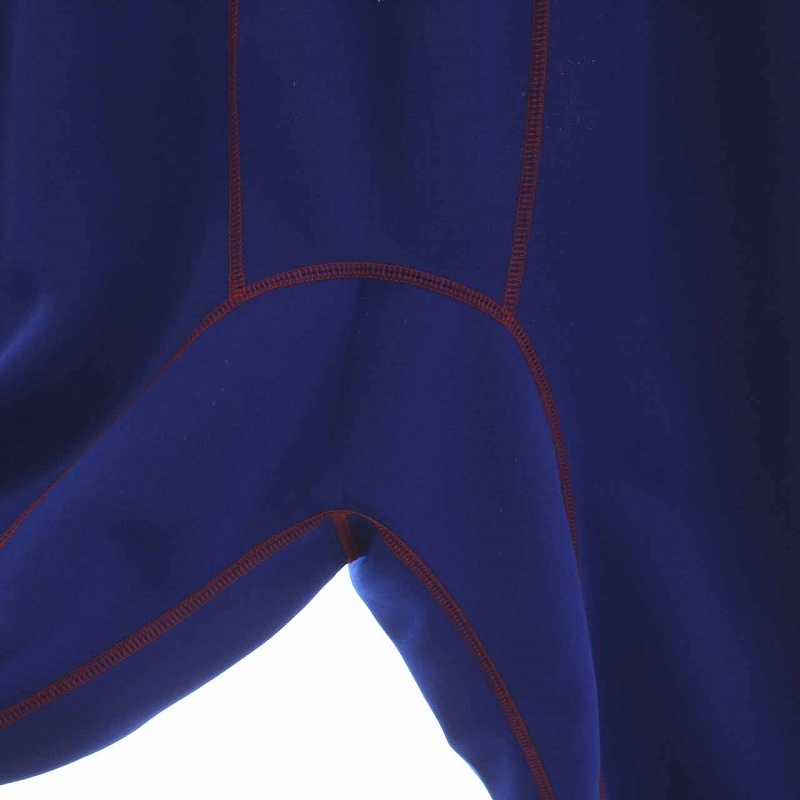 未使用品 カラー kolor 2022年製 ネオプレーンステッチジョガーパンツ イージーパンツ 1 S 青 ブルー 黒 赤 /YM ■GY21 レディース_画像3