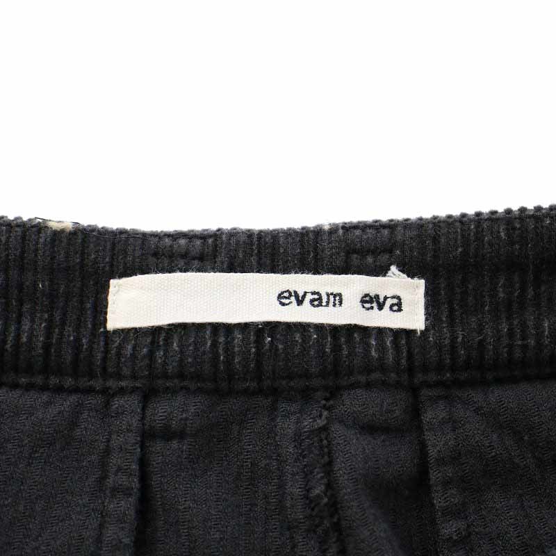 エヴァムエヴァ evam eva コーデュロイ クロップド パンツ corduroy cropped pants ロング 2 M カーキ E183T185 /YI25 レディース_画像7