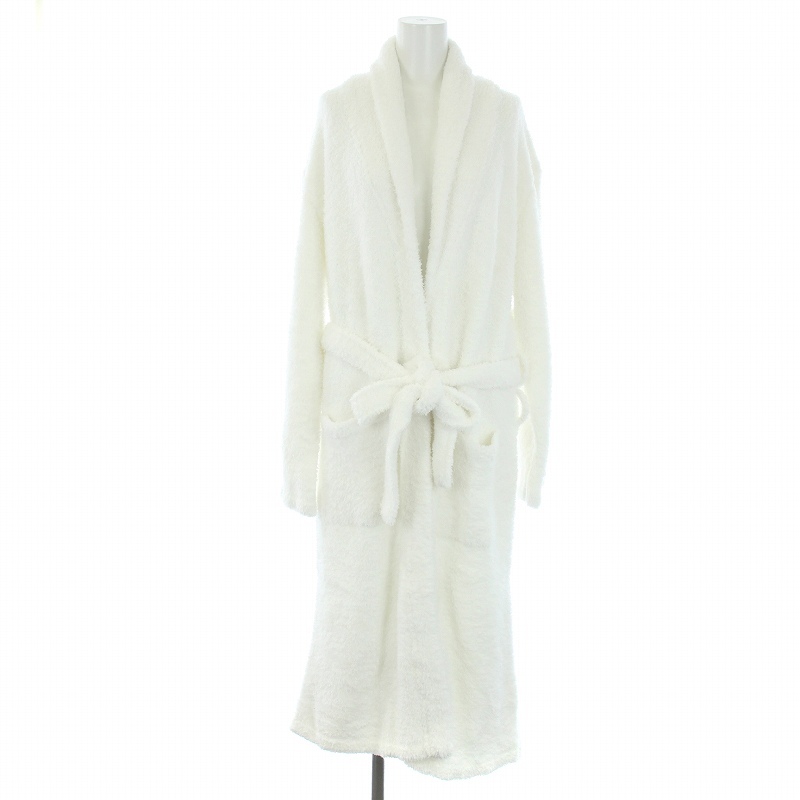 未使用品 ベアフットドリームス BAREFOOT DREAMS 409 Bamboo Chic Adult Robe ガウン バスローブ ボア 1 S 白 メンズ レディース_画像1