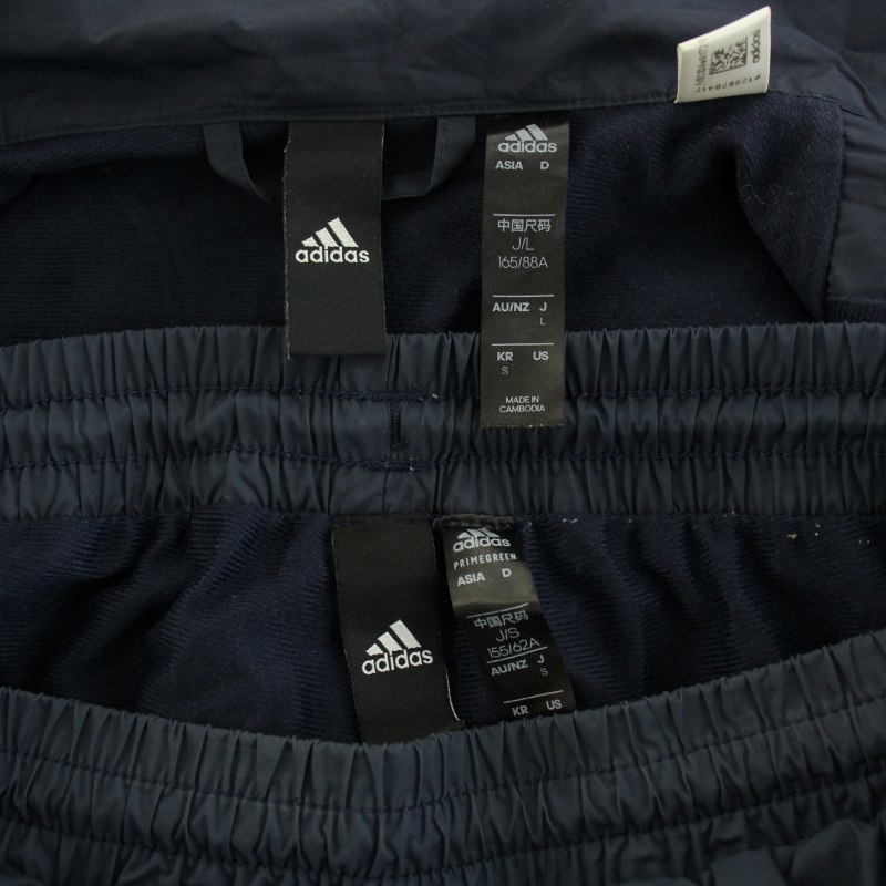  Adidas выставить Must ступица 3 полоса s окно жакет L окно брюки легкий брюки S темно-синий темно-синий белый женский 