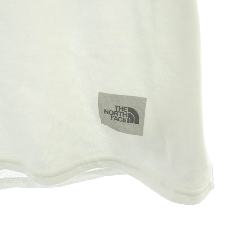  North Face purple lable THE NORTH FACE PURPLE LABEL NT3324 Logo print T-shirt cut and sewn short sleeves cotton .L white gray 