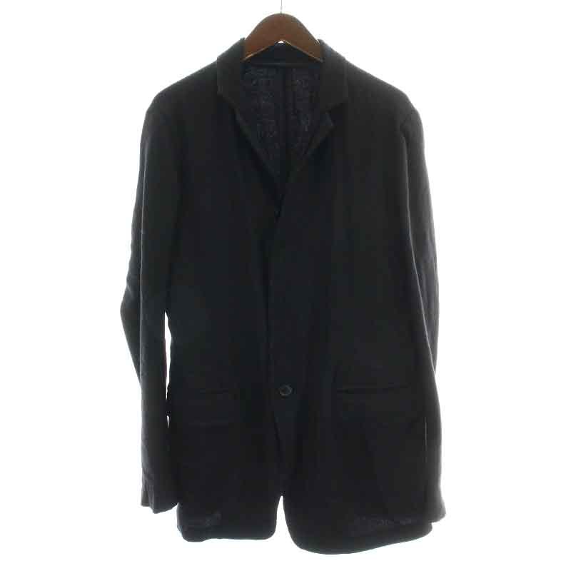 ヌードマサヒコマルヤマ NUDE:MASAHIKO MARUYAMA Wool Jacket テーラードジャケット ロング シングル ウール 1 S 黒 ブラック