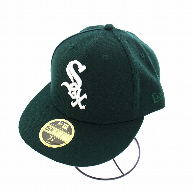 ニューエラ NEW ERA 59FIFTY CHICAGO WHITE SOX ベースボールキャップ 野球帽 62.5cm 緑 グリーン /KH メンズ_画像1
