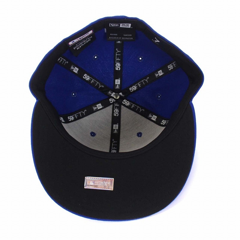 ニューエラ NEW ERA 59FIFTY KANSAS CITY ROYALS GAME FITTED CAP 野球帽 ベースボールキャップ 7 55.8cm 青 ブルー /KH メンズ_画像6