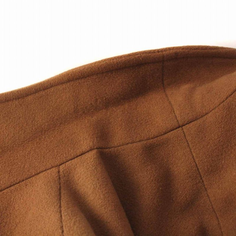  Morgan MORGAN long coat 1B outer 1 S tea Brown /YM lady's 