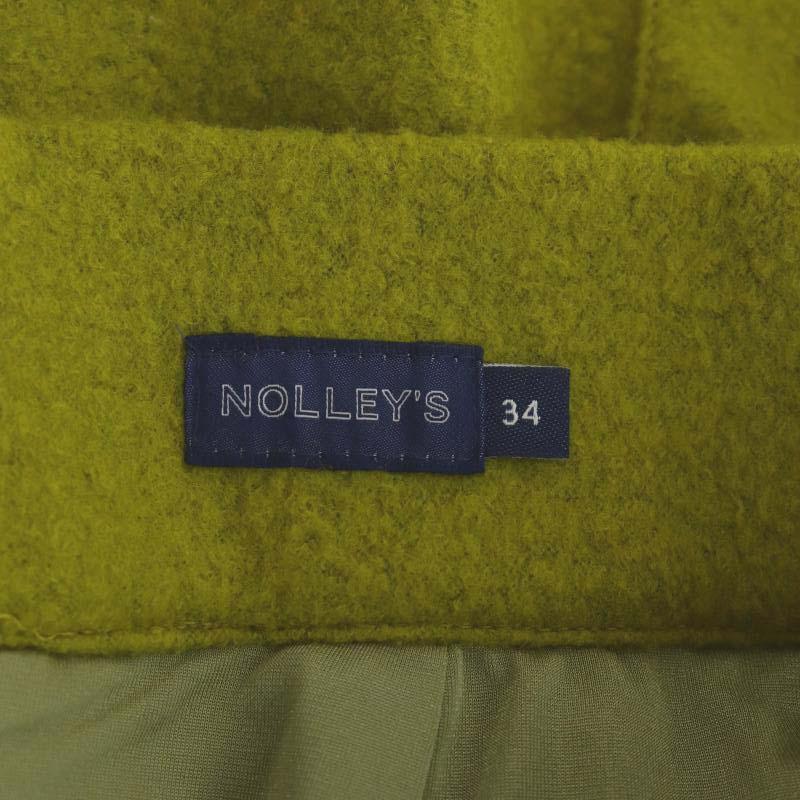 ノーリーズ Nolley's ブークレーポケット付タイトスカート ニット ロング ウール 34 ライトグリーン /DO ■OS レディース_画像3